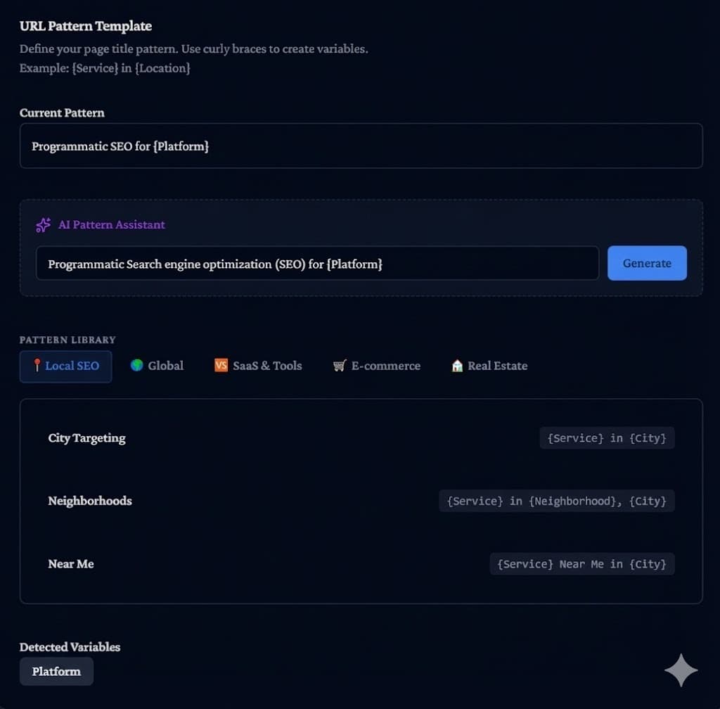 2. تحديد الأنماط